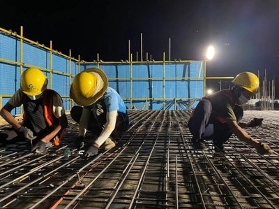 大干快上促生產 求真務實保進度——新宇公司靈華項目晝夜奮戰,跑出施工“加速度”